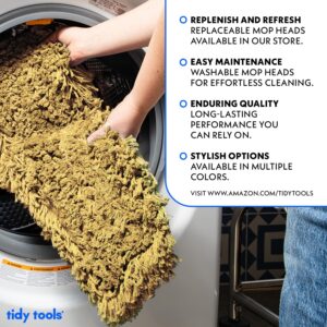 48 Inch Yellow Dust Mop with Metal Handle and 48 Inch Dust Mop Refill Bundle - 6 Mop Sets and 6 Refills