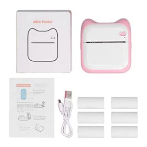 kelepu mini picture printer bluetooth thermal printer usb charging portable mini picture printer pink 203dpi 1000mah