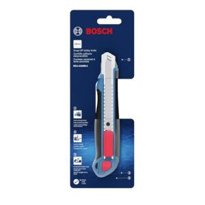 BOSCH H11-12100-1 18mm Snap-Off Utility Knife | Soft Grip, Slider Mechanism, and Integrated Blade Snap