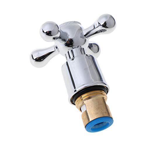 QIXIAMO for Cross Handle Faucet Trim for Bath Sink Faucet Handle for Kitchen Bathroom Sink Water Faucet Mixer