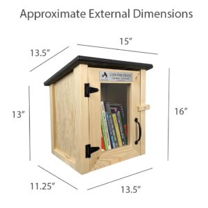 LITTLE FREE LIBRARY® Complete Bundle with Mini Library Kit, Mounting Post Kit Included, Made in America by The Nonprofit That Expands Book Access