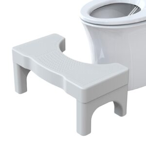 SmartWhale Electric Heated Bidet Toilet Seat Elongated with SmartWhale Toilet Stool Poop Stool