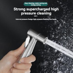 Handheld bidet spray bidet sprayer advanced stainless steel spray spray, female toilet bidet hose, Muslim shower spray spray, suitable for toilet sprayer Handheld bidet is suitable for family cleaning