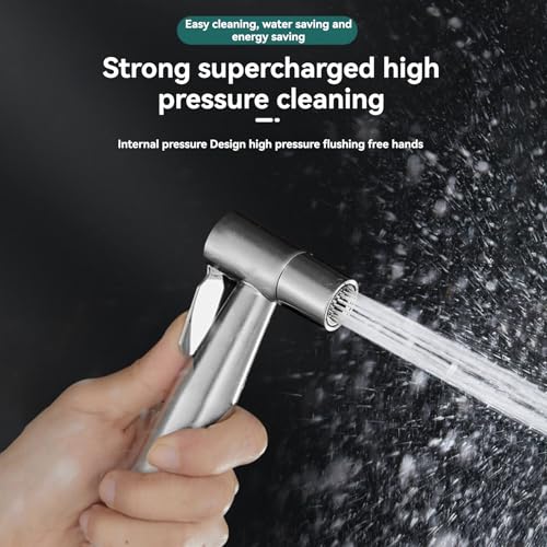 Handheld bidet spray bidet sprayer advanced stainless steel spray spray, female toilet bidet hose, Muslim shower spray spray, suitable for toilet sprayer Handheld bidet is suitable for family cleaning