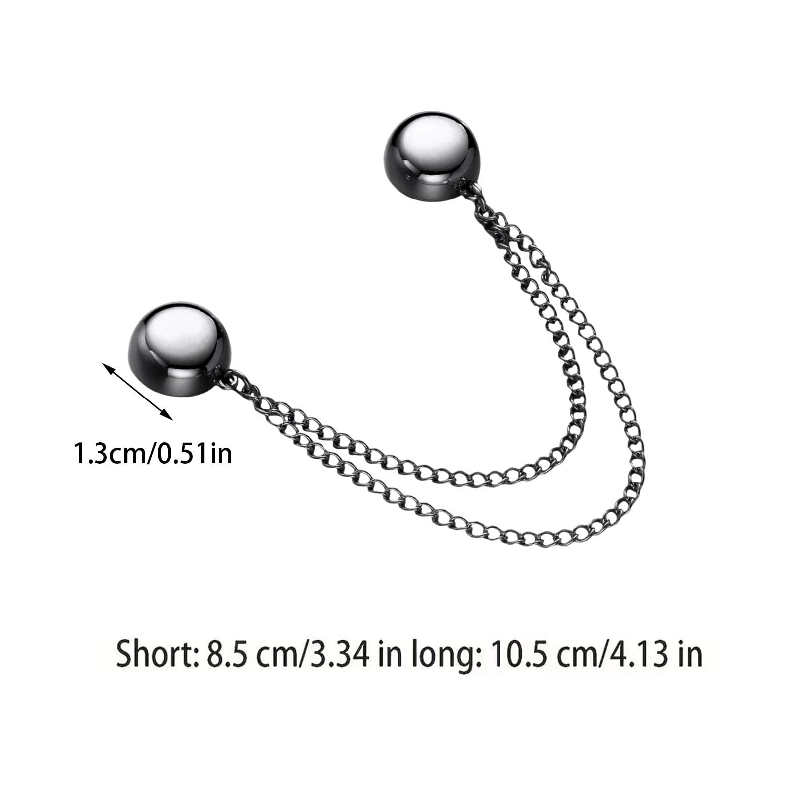 Pants Edges Fixing Clip Buckle Closure Device, Pants and T-Shirt Hem Shortened Artifact Magnetic Suction Seamless Buckle (Gray)