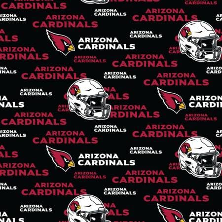 Arizona Cardinals Cotton Fabric - NFL Team Logo Cotton Fabric by The Yard, Fat Quarter, Half Yard, 1 Yard, 2 Yard Cuts