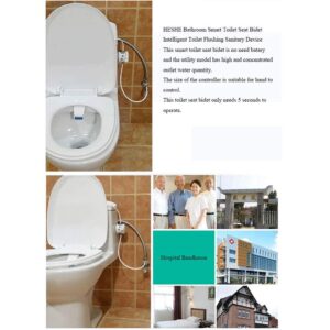 QIXIAMO Bathroom for Smart-Toilet for Seat-Bidet Sprayer-Kit Mechanical Ass Flusher-DIY Intelligent Toilet Flushing-Sanitary