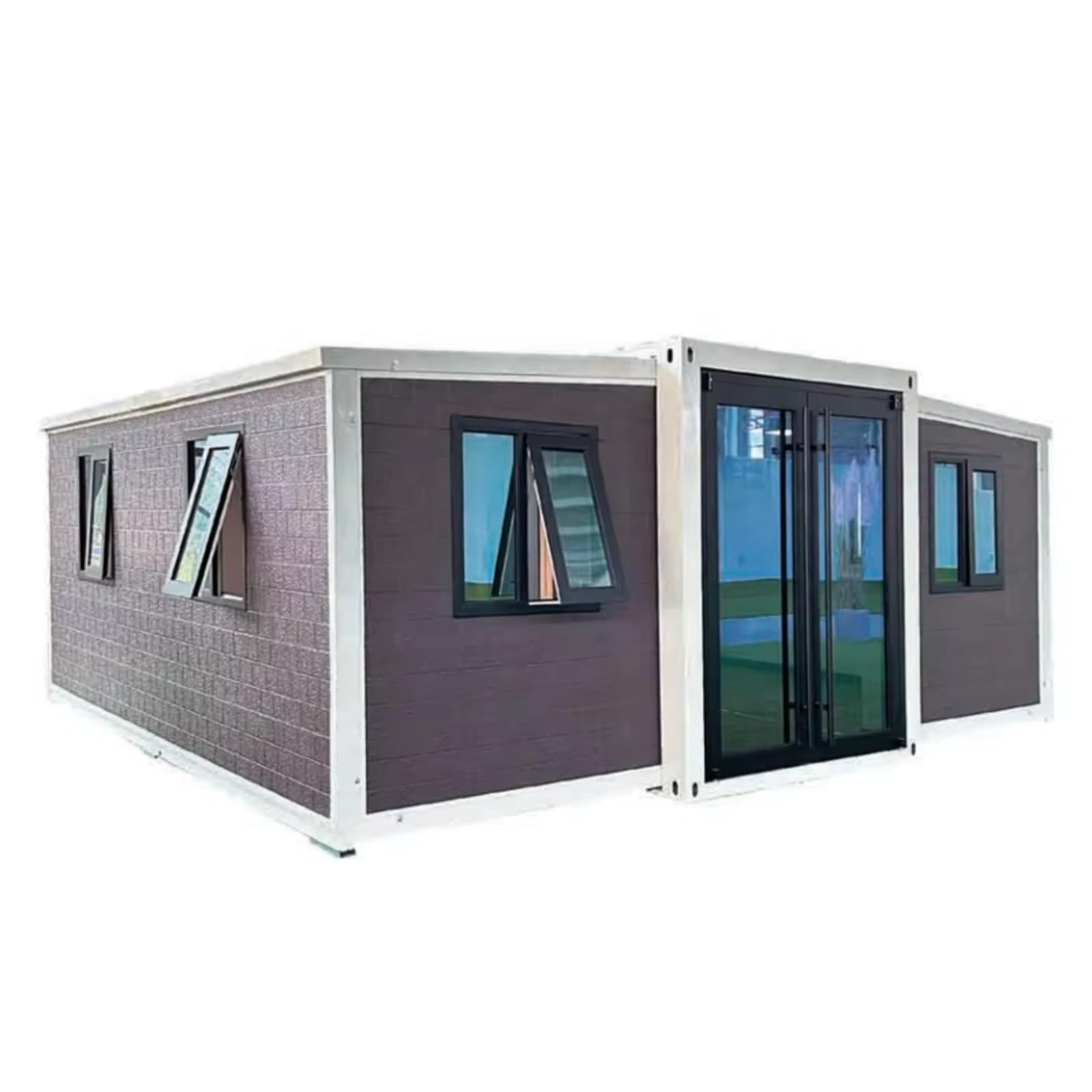 20Ft 40Ft Prefab Folding Container House Movable Prefabricated Expandable Container House with Full Bathroom