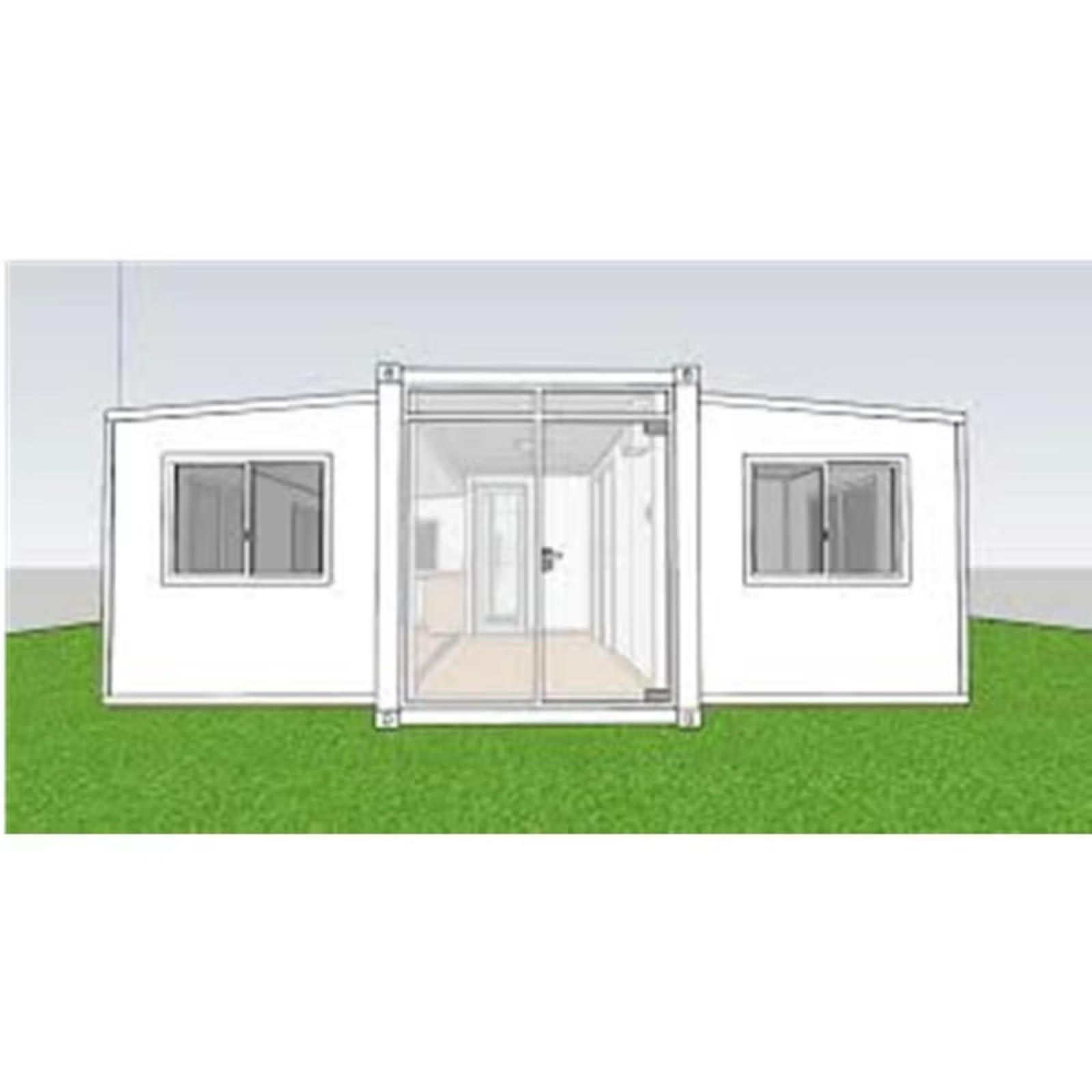 20ft 30ft 30ft Portable Tiny Folding Foldable Expandable Prefab Shipping Container Modular kit Home House for Sale