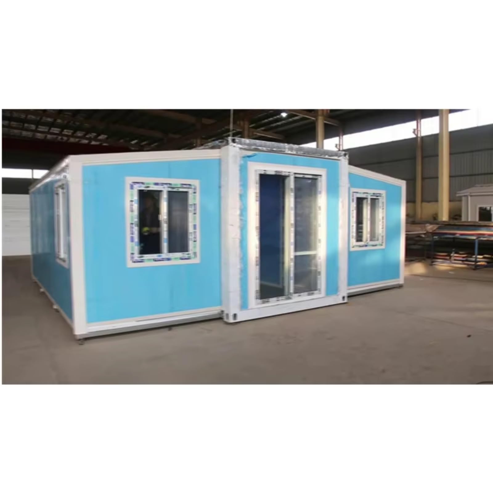 Foldable Wooden Flat Pack House European Frame Steel Prefab Build Container Home