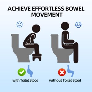 SmartWhale Electric Heated Bidet Toilet Seat Elongated with SmartWhale Toilet Stool Poop Stool