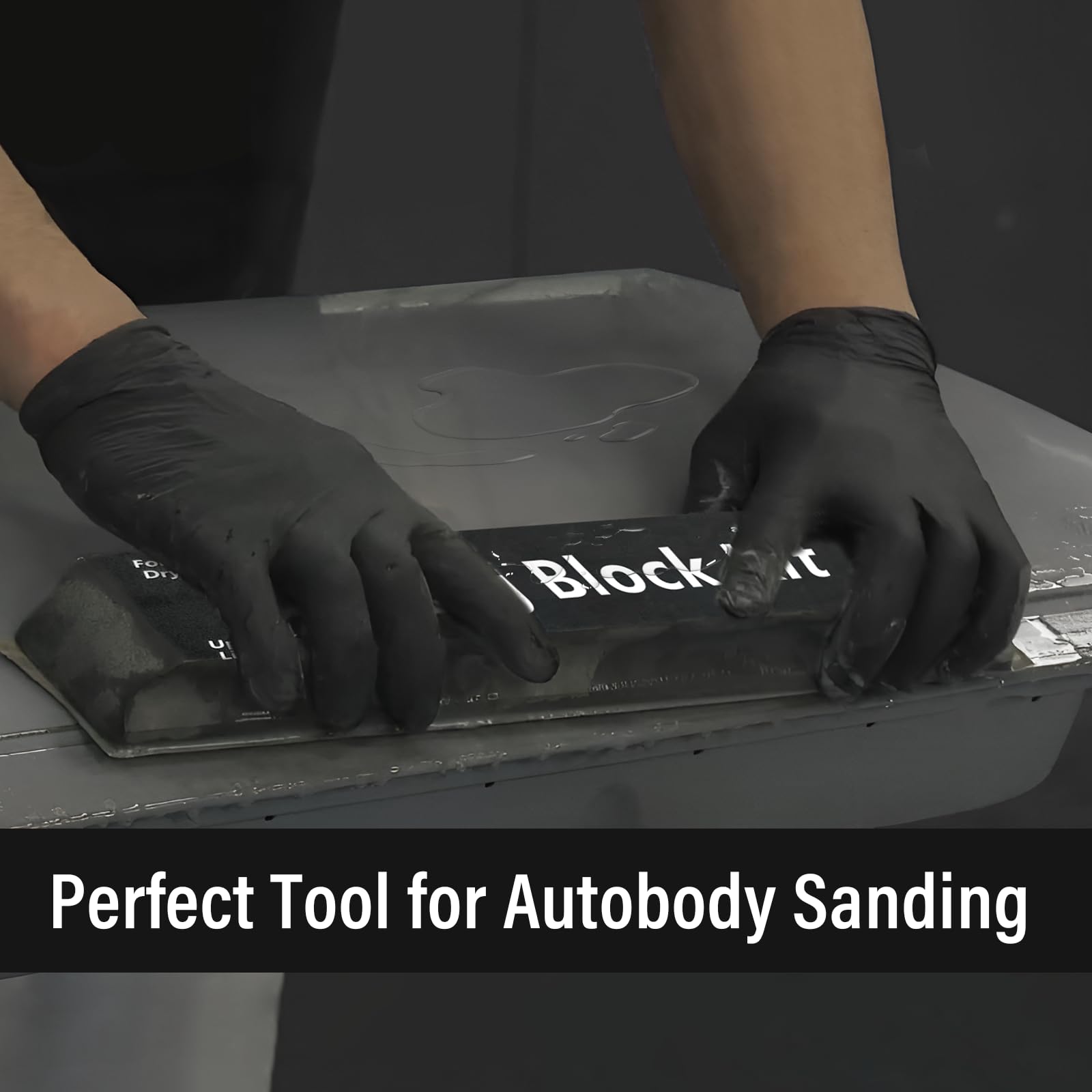 【Upgrade】Sanding Block Kit 7PC with TearBlock and Sandpaper, Wet or Dry Auto Body Sanding Blocks for Automotive Woodworking Bodywork, Light, Hard, Flexible