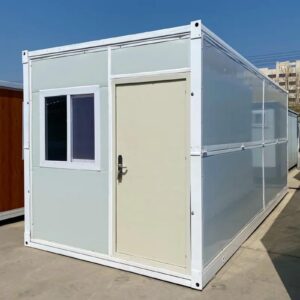 20Ft 40Ft Prefab Folding Container House Movable Prefabricated Expandable Container House with Full Bathroom