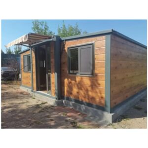 extendable cabin fire container modern duplex design butterfly building prefab house