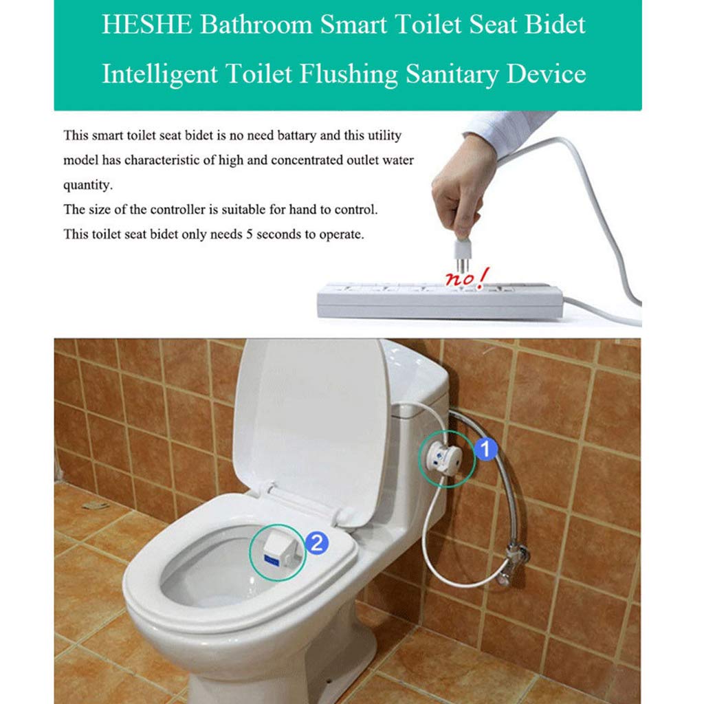 QIXIAMO Bathroom for Smart-Toilet for Seat-Bidet Sprayer-Kit Mechanical Ass Flusher-DIY Intelligent Toilet Flushing-Sanitary