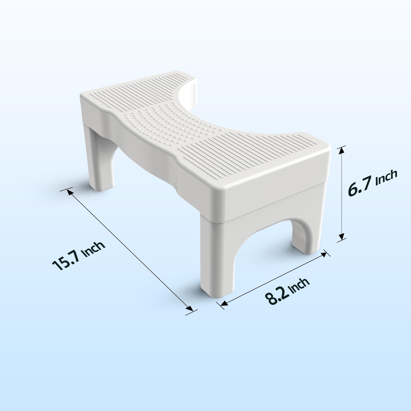 SmartWhale Electric Heated Bidet Toilet Seat Elongated with SmartWhale Toilet Stool Poop Stool