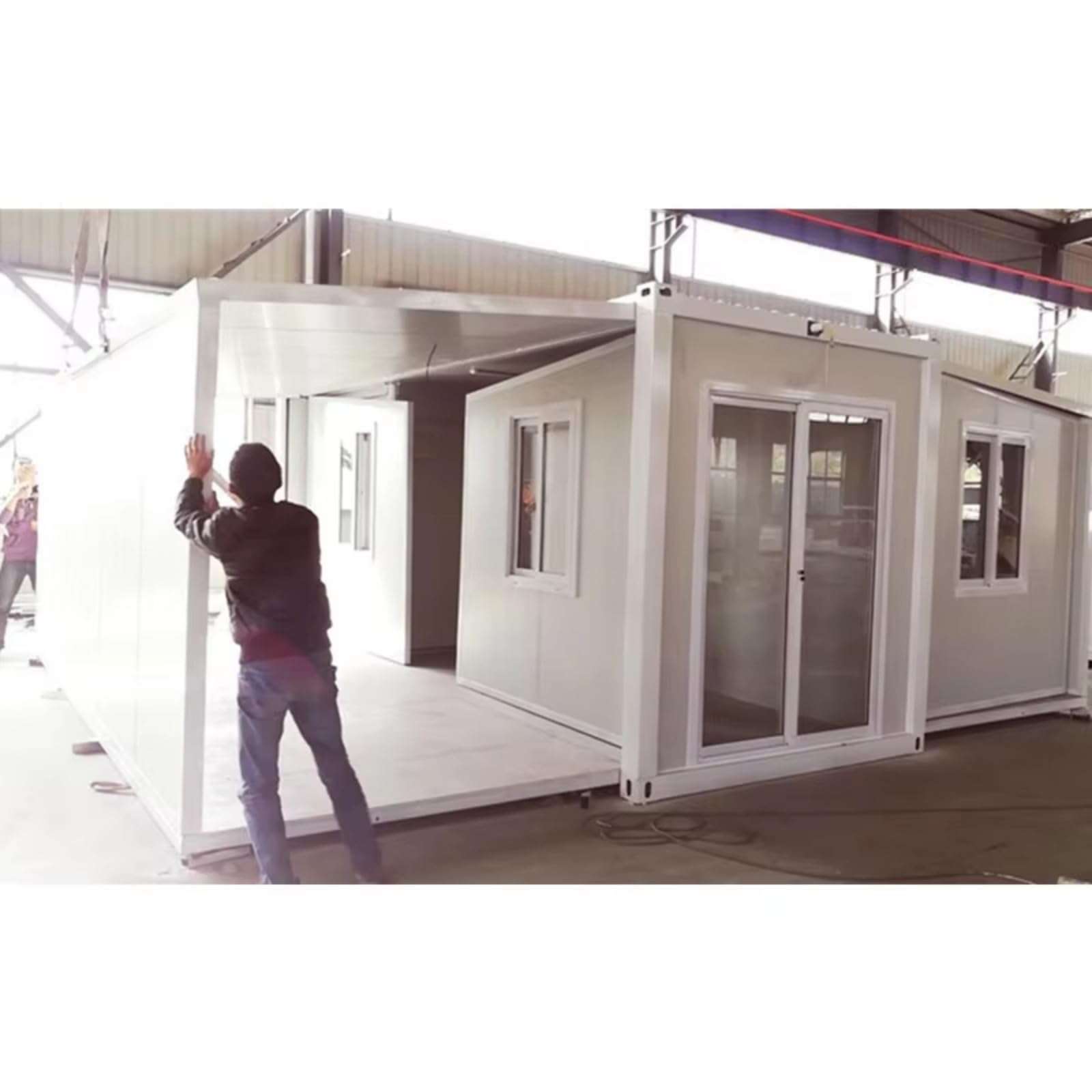 Foldable Wooden Flat Pack House European Frame Steel Prefab Build Container Home