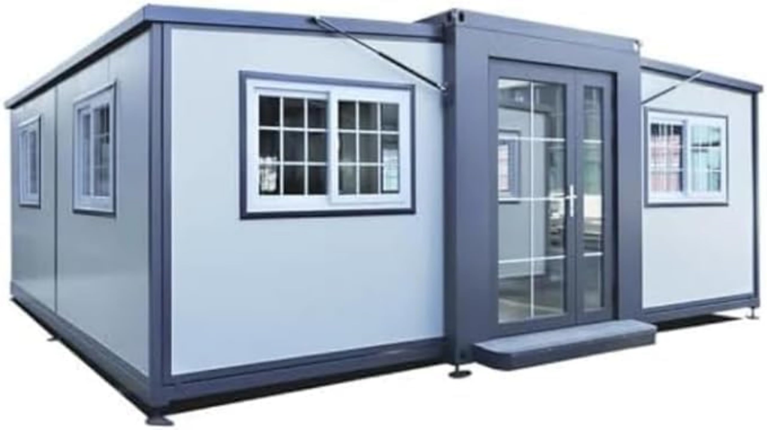 Portable Office Modular Structure with Customized Color Prefab 2 Floor 30Ft 40ft Bedrooms Container Houses Luxury Villa