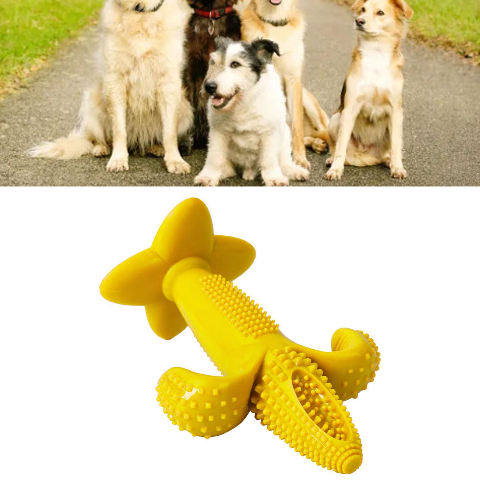 AYNEFY Dog Supplies Dog Toys On The Cob Dog Toy Corn Shaped Chewable Dog Toy Dog Toy Shaped Like Corn Corn Dog Dental Chew Toy Corn Cob Textured Dog Toy Corn Shaped Dog Chew Toy Corn