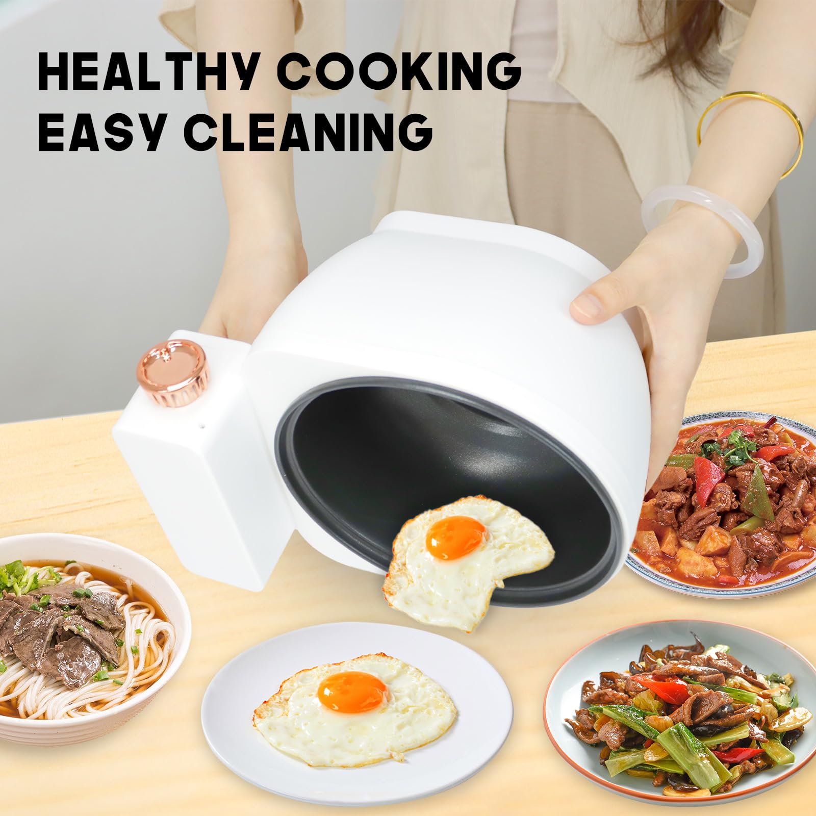 Toilet Slow Cooker, Portable Hot Pot Adjustable Temp, Mini Multifunctional Toilet Shaped Rice Cooker, Nonstick,1.8L All-in-One Funny Rice Cooker