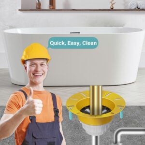 Drain for Freestanding Bathtub, Durable Free Standing Tub Drain Kit, Easy Installation, Leak-Proof, Free Standing Bathtub Drains with ABS Adapter-Compatible with Freestanding/Floor Mounted Bathtub