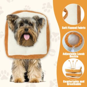 2 Pcs Adjustable Soft Dog Collar for Dog and Cat Recovery Cone Collar Cute Toast Shapes Dog Neck Cone After Surgery Elizabethan Collar for Puppy Cat Kitten