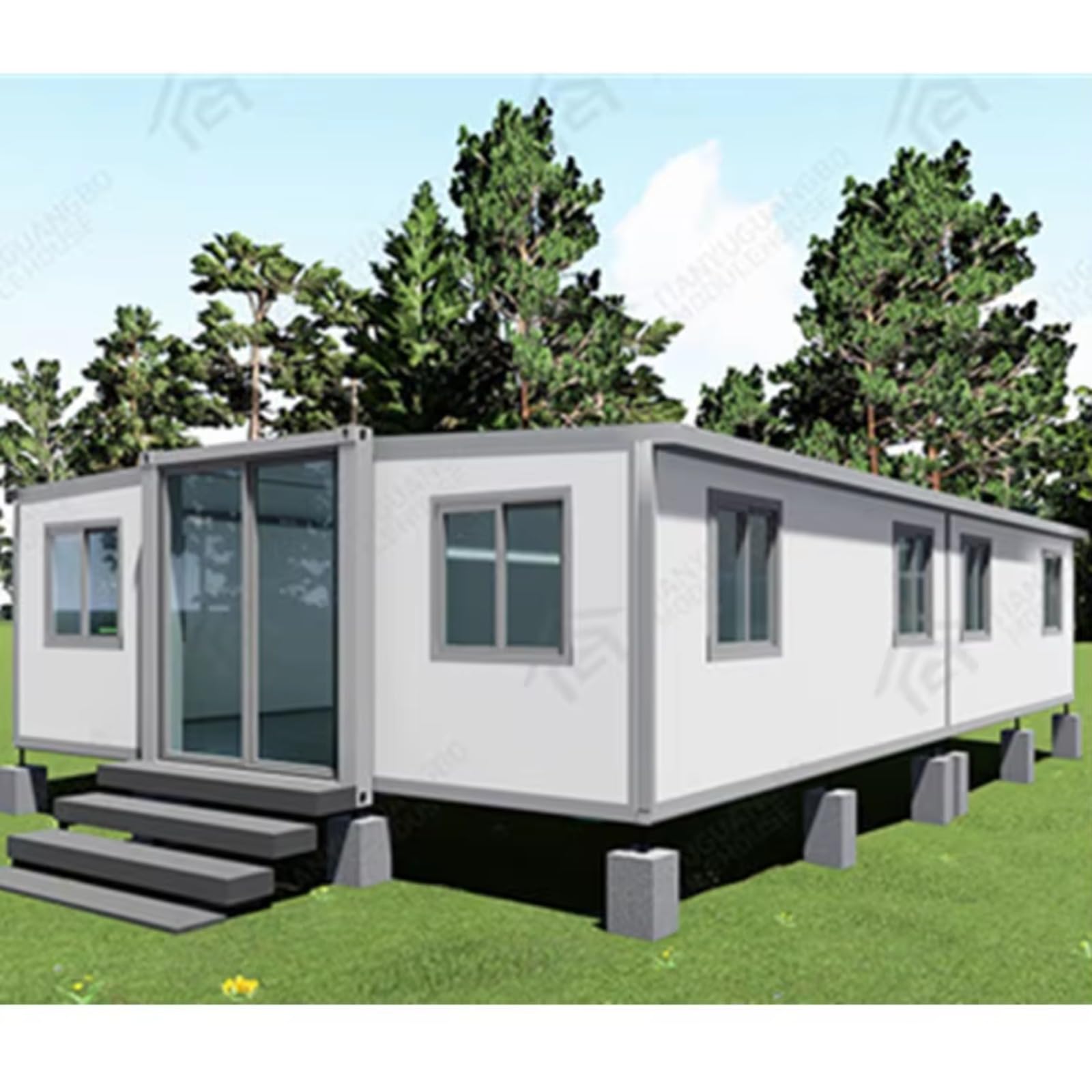 Prefab Foldable Folding Luxury Wood Villa Modern Housing Expandable Shipping Container kit Office Cabin Home House