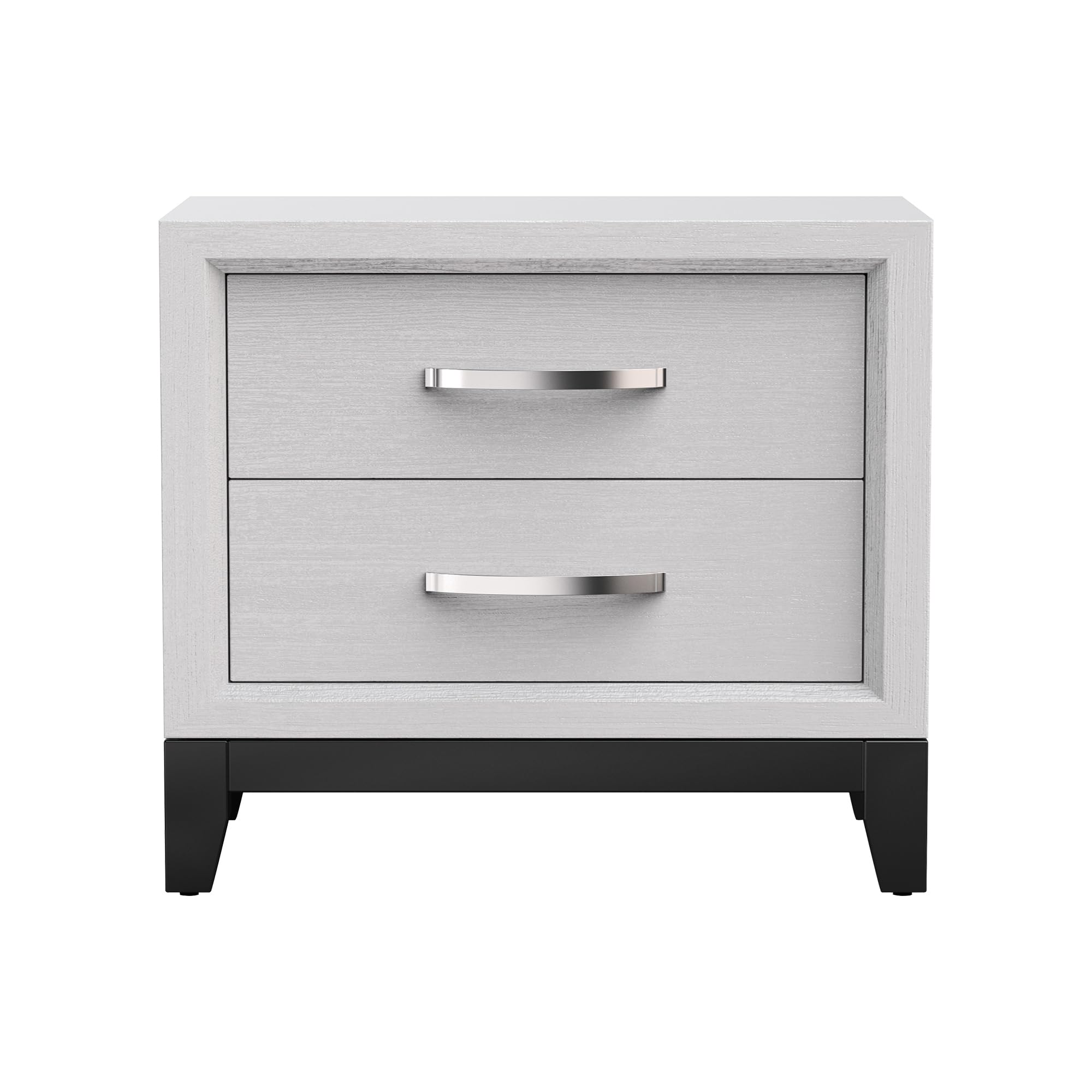 Nightstand with Drawers White Modern Wood Night Stand for Bedroom, Narrow Bdeside Table End Table for Living Room