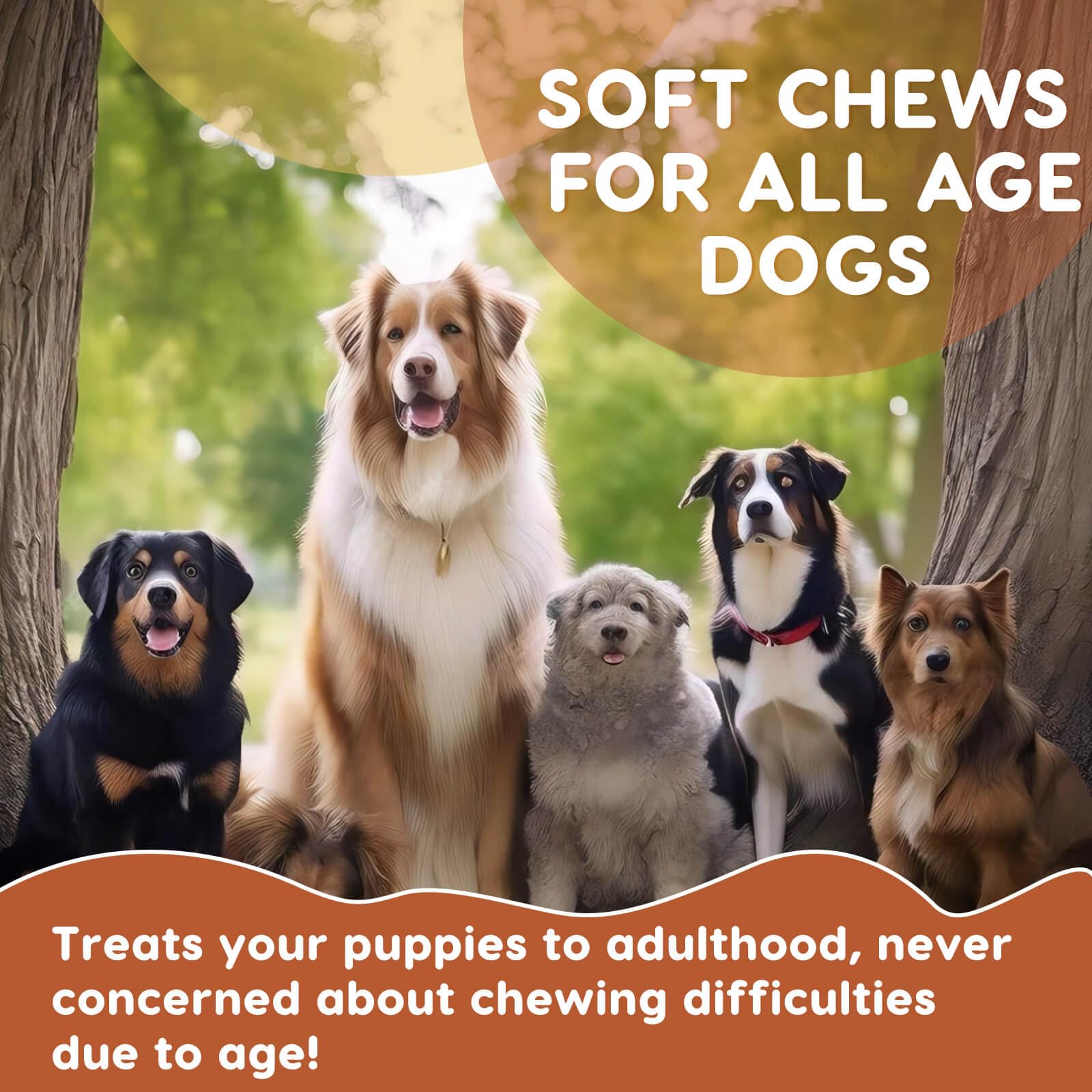 Probiotics for Dogs, Dog Probiotics for Digestive Health, Plus Pumpkin and Fish Oil, for Gut & Itchy, 102 Soft Chews