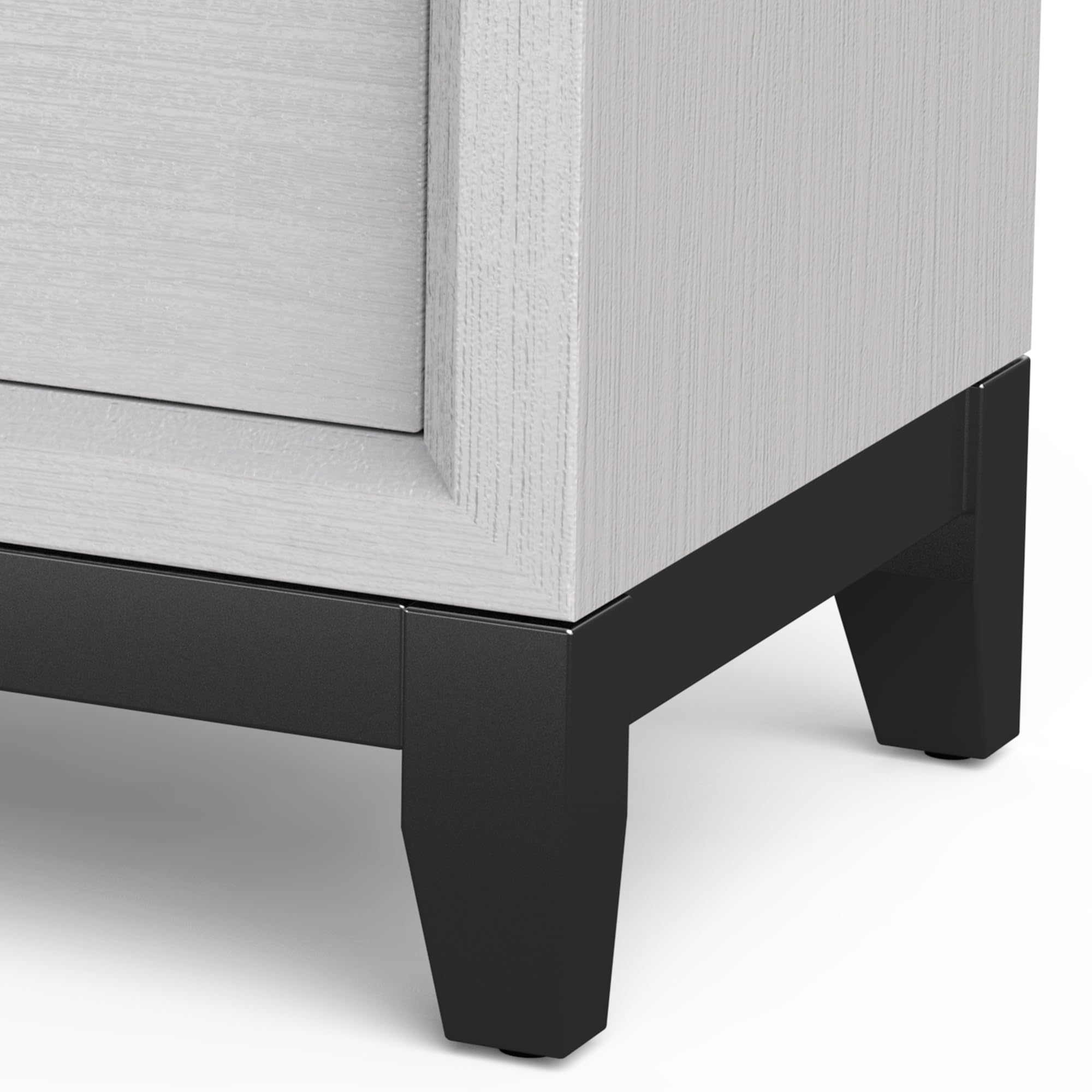 Nightstand with Drawers White Modern Wood Night Stand for Bedroom, Narrow Bdeside Table End Table for Living Room