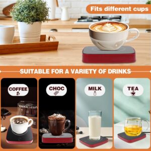 Coffee Mug Warmer - Gifts for Women - Fast Heating 16W Coffee Warmer with 3-Level Temperature Adjustment, 8H Auto Shut-Off, Small Gifts Cup Warmer Suitable for Coffee, Tea, Water, Milk, and Candle