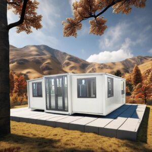 20ft 40ft Double-Wind Folding Steel Container House Mobile Home and Room Mini Tiny Home with Removable Features Prefab Houses