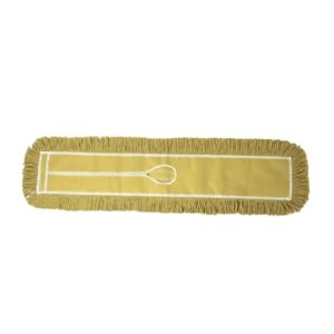 36 Inch Yellow Dust Mop with Wood Handle and 36 Inch Dust Mop Refill Bundle - 2 Mop Sets and 2 Refills