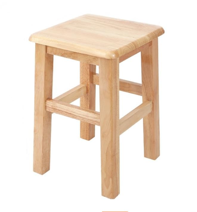 FUWKAIZS Solid Wood Stool, 18 x 12 x 18 inches