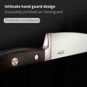 IGNITED CUTLERY Professional 8 Inch Chef Knife, 1.4116 German High Carbon Steel Kitchen Chef Knife, Chefs Knife With Pakkawood Handle, Dual Blade Sharp Kitchen Knife With Gift Box