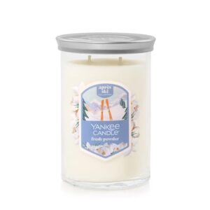 holiday après ski collection yankee fresh powder large 2-wick signature tumbler candle