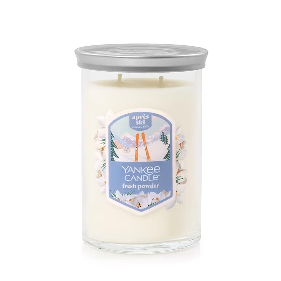 Holiday Après Ski Collection Yankee Fresh Powder Large 2-Wick Signature Tumbler Candle