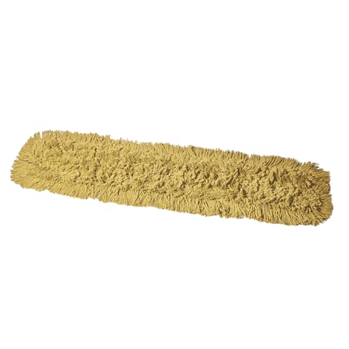 36 Inch Yellow Dust Mop with Wood Handle and 36 Inch Dust Mop Refill Bundle - 2 Mop Sets and 2 Refills