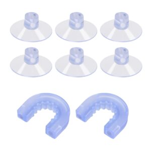 8 pcs in total - 2-pack shower caddy suction cup connectors with 6 extra strong suction cups – easy to install, compatible with zenna home and simple houseware, versatile use