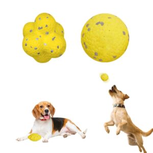 calming balls for dogs, 2024 new mellow dog calming ball, durable chew toys tennis ball interactive chewing toys calming ball for large dog medium dog and puppies (round+irregular)