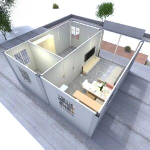 20 40ft Prefab Hotel Folding Container Homes Expandable Container House