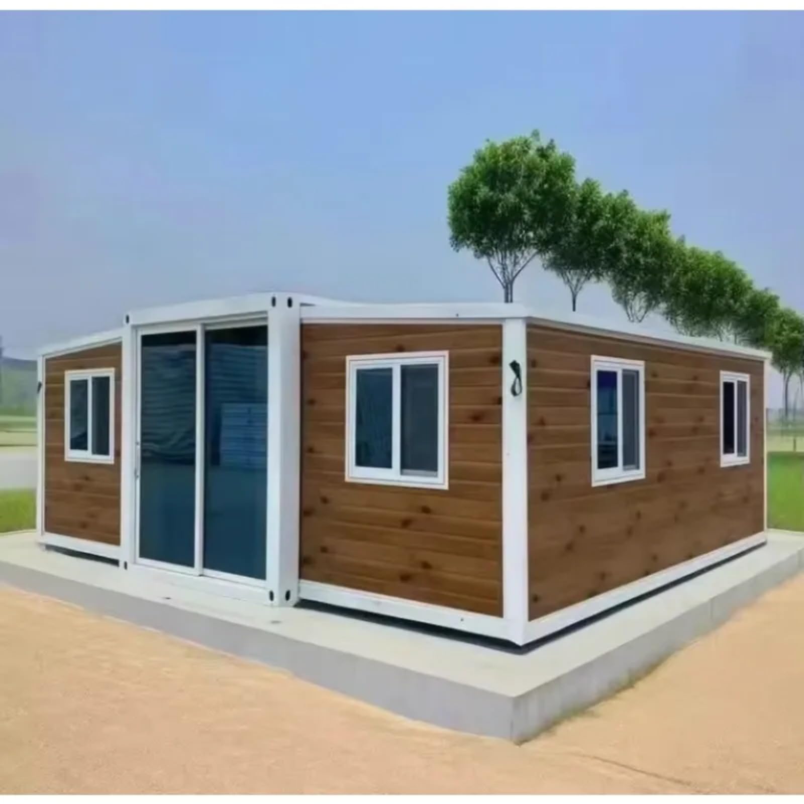 Folding Prefabricated House Expandable Bedroom Villa Outdoor Use Prefab