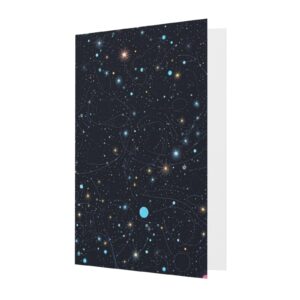 Greeting Cards with Envelopes Half-Fold Blank Cards Constellation Star Clusters Galaxies Greeting Cards Thank You Cards Happy Birthday Cards Note Cards for Graduation Holiday Wedding Invitations 4 x 6 inch