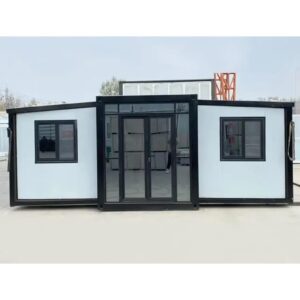 Tiny Expandable Prefab House with 1 Bathroom, 3 Rooms & 1 Kitchen - Foldable Container Home, Portable Tiny House