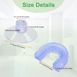 8 Pcs in Total - 2-Pack Shower Caddy Suction Cup Connectors with 6 Extra Strong Suction Cups – Easy to Install, Compatible with Zenna Home and Simple Houseware, Versatile Use