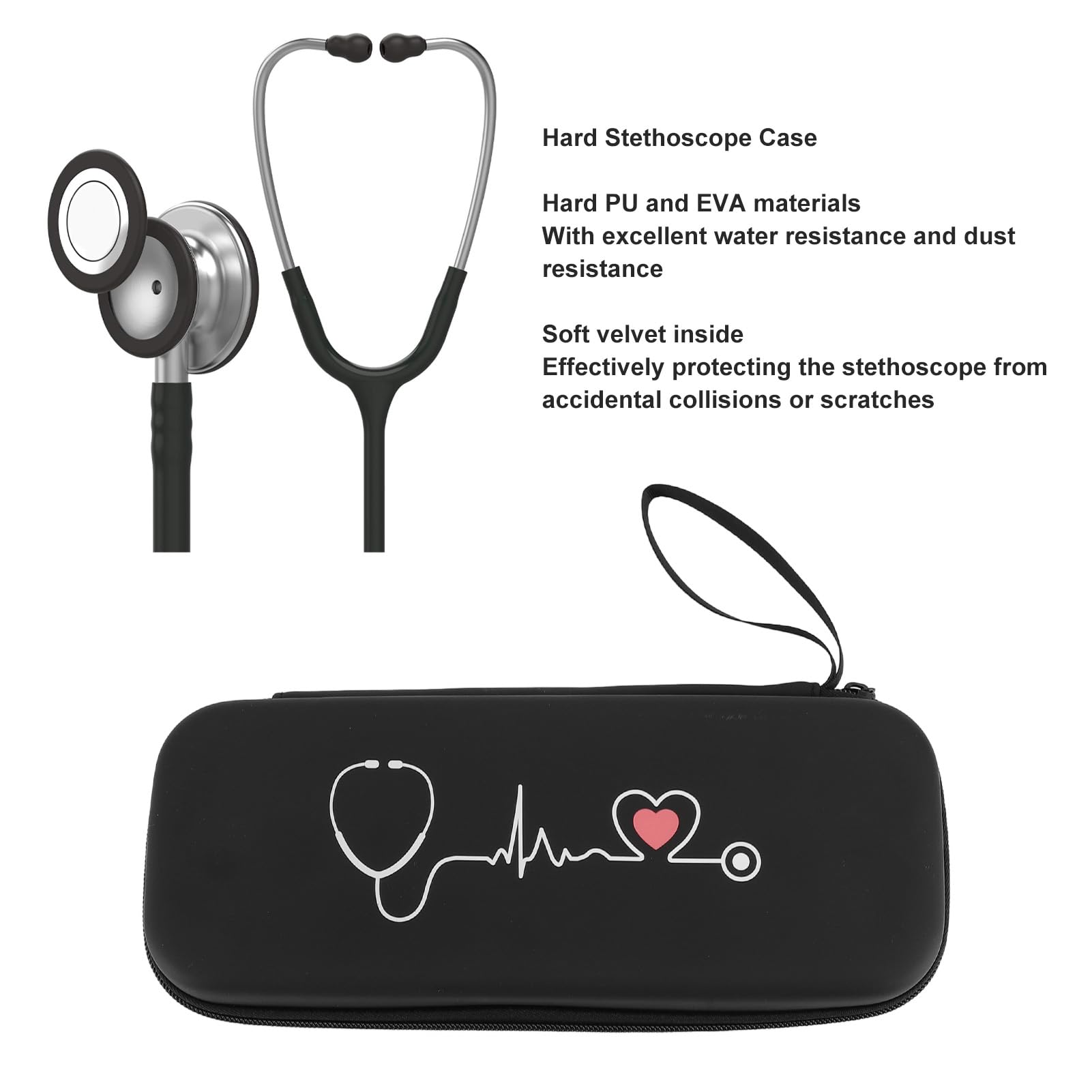 Stethoscope Case for Littmann Classic III, Cardiology III, Lightweight II S.E, CORE Digital, Classic II S.E, Master Cardiology, for MDF MD One