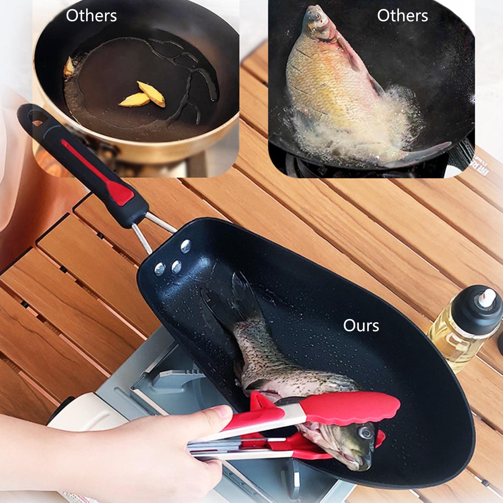 Frying Pans Non-Stick Fish Shaped Steak Pans Omelets Pans Pans Aluminum Alloy For Induction Stove