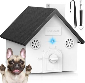 anti barking devices, ultrasonic dog barking deterrent device with 4 modes, 50 ft dog barking control devices bark box dog training & behavior aids, dog barking silencer for indoor & outdoor