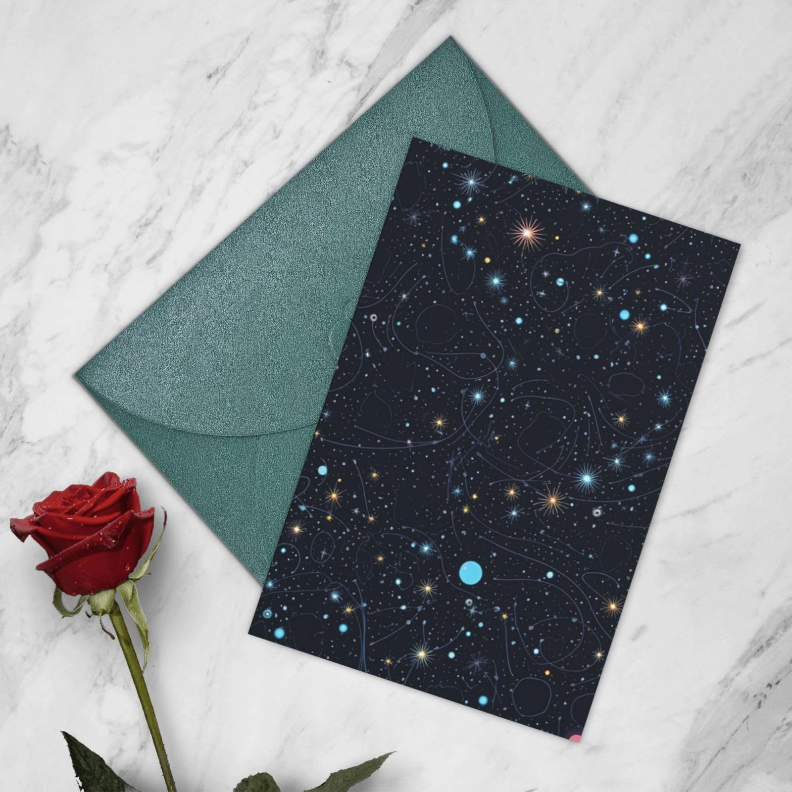 Greeting Cards with Envelopes Half-Fold Blank Cards Constellation Star Clusters Galaxies Greeting Cards Thank You Cards Happy Birthday Cards Note Cards for Graduation Holiday Wedding Invitations 4 x 6 inch