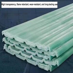 AIROTRON 2mm Thick Corrugated Roofing Sheets,Clear Roof Sheet,Rainproof Replacement Shed Panel,Heat-Insulating Roofing Tiles,Insulating FRP Daylighting Plate,Easy to Bend and Cut (35x31in,1 Pcs)